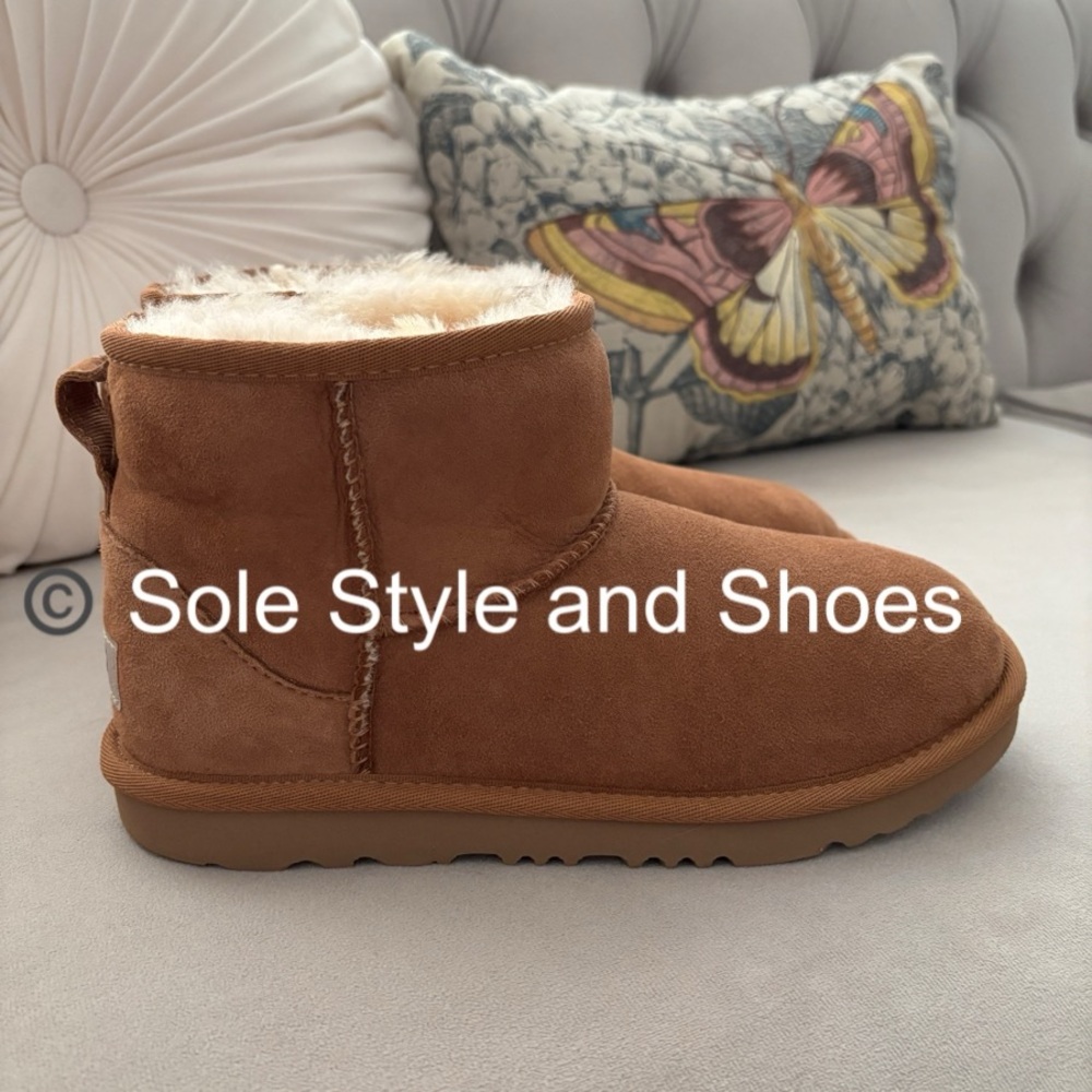 UGG Classic Mini Boots Regenerate Chestnut Big Kids 5 (Fits Women’s 7)